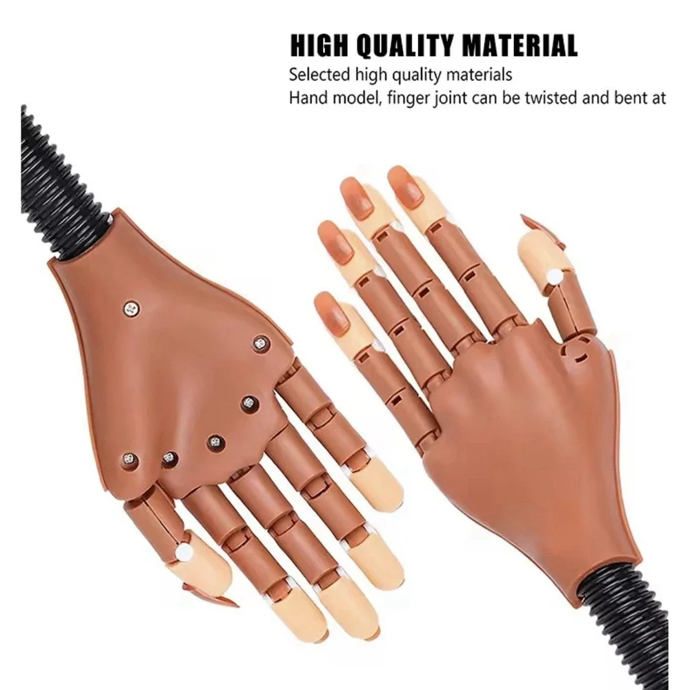 Practice‎ Hand for Acrylic Nails Nail Training Hand Professional Manicure Tool